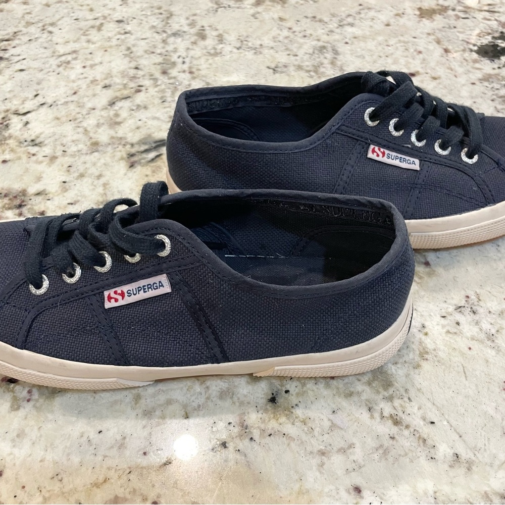 Superga Navy Canvas Sneakers